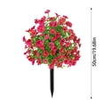 Artificial Flowers with Ground Spikes, 20Inch Garden Stake Faux ...