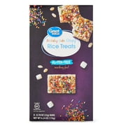 Great Value Gluten-Free Birthday Cake Crispy Rice Treats, 6.24 oz, 8 Count