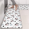 thumbnail image 2 of Kitchen Rugs Sets Of 2,White Cow Milk Moo Pattern Anti Fatigue Kitchen Mat Rugs Non Slip Washable,Decorative Kitchen Floor Mats for Kitchen,Sink,Laundry,17"X47", 2 of 5