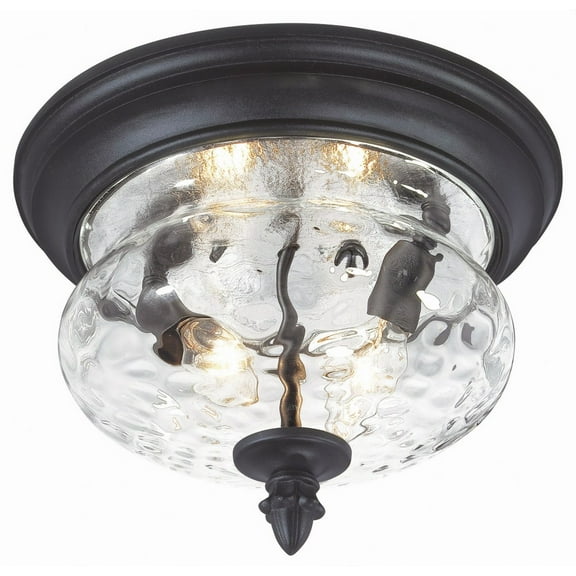 Minka Great Outdoors - Ardmore - 2 Light Outdoor Flush Mount In Traditional