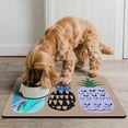 thumbnail image 2 of Dog Cat Food Mat, Dog Mat for Food and Water, Pet Dog Cat Bowl Mat, Non-Slip Super Absorbent Feeding Mat with Pineapple Fruit,16inx24in, 2 of 7