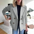 thumbnail image 7 of Women's Fashion Casual Solid Color Patchwork Long Sleeve Jacket for Fall and Winter Wear, Stylish and Comfortable,Gray,S, 7 of 7
