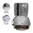 thumbnail image 3 of Square Lunch Bag 10.5*3.5*9.5 Inches Cooler Bag Lunch Bag Insulation Portable Durable Fashion Super Beautiful Tiger, 3 of 6