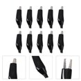 thumbnail image 2 of Miangastore 20 Pcs Clips de Test Électrique Clips d'Alligator Caoutchouc Noir pour Test de Circuit, 2 of 8