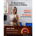 thumbnail image 3 of Tienda de sauna de vapor portátil VEVOR para 2 personas, con vaporizador y control remoto, color negro, 3 of 9