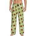 thumbnail image 2 of Kdxio Avocado Print Men's Sleep Pajama Pant Lounge Pants with Pockets, 2 of 8