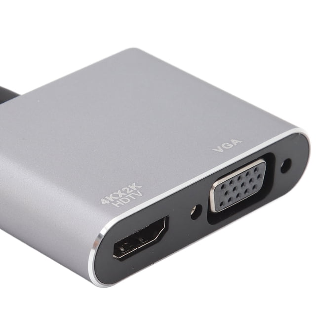 Adaptador multipuerto, 4 en 1, tipo C, adaptador multipuerto, base para computadora portátil con múltiples puertos, rendimiento potente