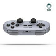 8BitDo SN30 Pro Bluetooth Controller ، Hall Hall Joystick Update ، متوافق مع Switch ، PC ، macOS ، Android ، Steam Deck & Raspberry Pi (Gray)