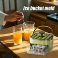 thumbnail image 4 of Easy Press Ice Maker Ice Cube Box with Storage Bin - Portable Ice Cube Tray with Handle, Quick Release Design for Cocktails, Juice and Fruit Ice, Family-Friendly Operation, 4 of 5