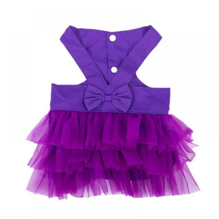 Cozy Summer Pet Tutu Skirt Dog Striped Mesh Dress Pet Dog Cat Princess Dress Costume Pet Adorable Elegant Dress for Small Medium Cat Puppy Dog