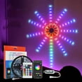 thumbnail image 2 of Lumière de Feu d'Artifice Numérique Rotative Intelligente à Led avec Télécommande et Contrôle par Application, Bande Lumineuse Rgb Changeant de Couleur pour Décoration de Chambre, 39 Pouces au Total, 2 of 9