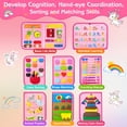 thumbnail image 5 of Usmallbee Busy Board, Montessori Busy Board for Toddlers 1 2 3 4 5 Year Old, Learning Life Skills Toys, Preschool Learning and Travel Toys for Boys and Girls, 5 of 8