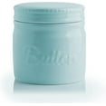 thumbnail image 1 of SWEEJAR Porcelain Butter Keeper Crock, French Butter Dish with Water Line, Ceramic Butter Container for soft butter (Turquoise), 1 of 6