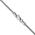 thumbnail image 3 of Auriga 14K White Gold 1.5mm Parisian Wheat Chain Bracelet 8inch for Women, 3 of 6