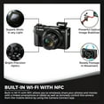 thumbnail image 3 of Canon PowerShot G7 X Mark II Appareil Photo Numérique, 20,1 Mpx, Vidéo Full HD, Ensemble Wi-Fi avec Doubles Cartes 128 Go (Modèle International), 3 of 10
