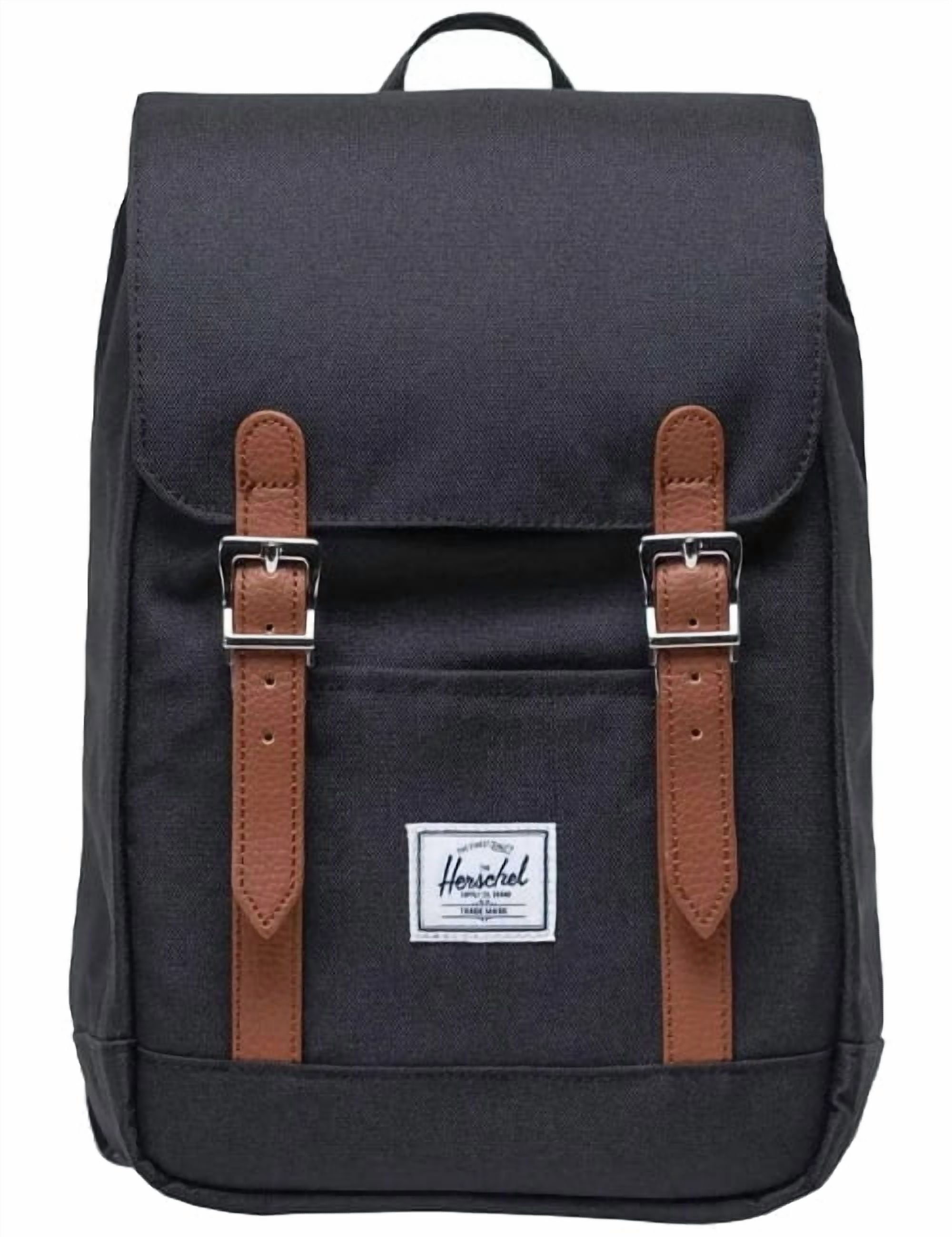 Herschel navy drawstring backpack with brown straps — clean, ready to use City Backpack Navy | Herschel Supply Co main image 3