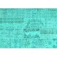 thumbnail image 1 of Ahgly Company Indoor Rectangle Patchwork Turquoise Blue Transitional Area Rugs, 4' x 6', 1 of 4