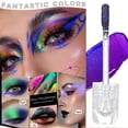thumbnail image 4 of Clearance!DHALL Eyeshadow Eyeshadow 3Colors Liquid Metallic Eyeshadows Color Shifting Glitter Multichrome Eye Shadow High Pigmented Long Lasting And Proof（3ml）, 4 of 5