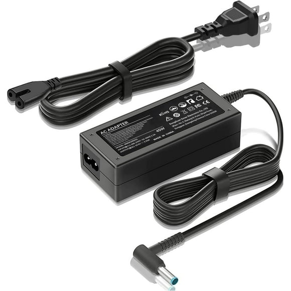 HP Chargeur d'Ordinateur Portable 45W 19.5V 2.31A pour HP Stream 11 13 14, Pavilion, Elitebook Folio, Spectre, Pavilion Touchsmart, Spectre Ultrabook, Adaptateur CA Alimentation (4.5mm x 3mm)