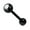 Black, variant on Tongue Ring Straight Barbell Barbells 14G (1.6mm) 14G 16MM ion plated