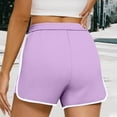 thumbnail image 4 of tarylea Sweat Shorts for Women Elastic Waisted Pull on Gym Shorts Straight Leg Athletic Lounge Shorts with Pockets, 4 of 8