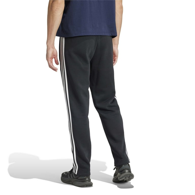 Big Tall adidas Essentials 3 Stripes Open Hem Fleece Pants Color Dark Gray Heather Size XL TALL Walmart