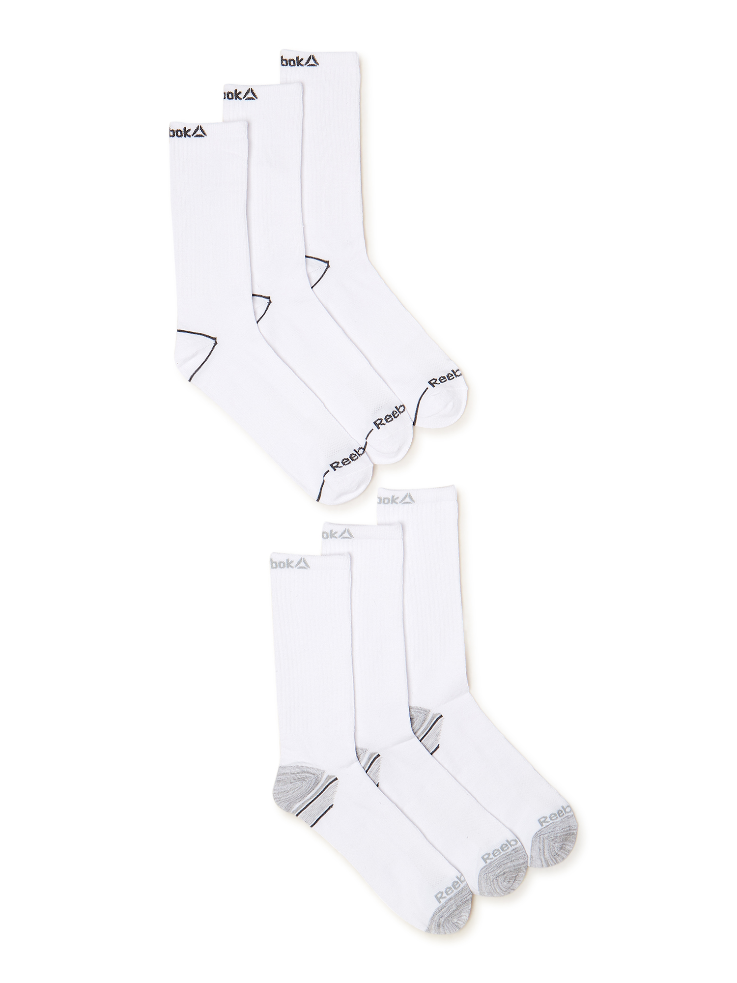 Reebok Men's Pro Series Lightweight Crew Socks, 6-Pack photo 1