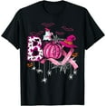 thumbnail image 1 of Boo Halloween Pumpkin Pink Ribbon Witch Breast Cancer T-Shirt - White - M, 1 of 4