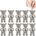 thumbnail image 2 of Decoración De Uñas De Oso, Dijes De Joyería De Uñas De Metal 3D, Accesorios De Arte De Uñas De Cristal Para Mujeres Y Niñas 10 Piezas Speravity CE008012-03, 2 of 6