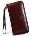 thumbnail image 1 of xiaxaixu Men' s PU Leather Retro Multi-Card Bit Long Wallet Clutch Coin Wallet, 1 of 8