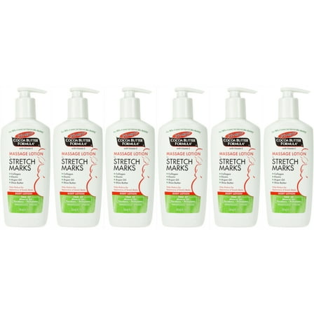 6 Pack Palmer Cocoa Butter Formula Massage Lotion for Stretch Marks, 8.5 oz Pump