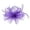 Purple, variant on Fascinators Hats for Women Clip Hairpin Wedding Tea Birdcage Veil
