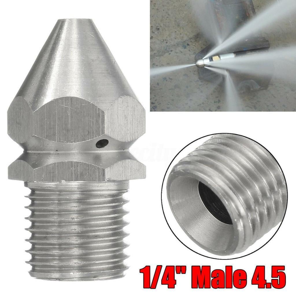2Pieces 1/4'' M Pressure Washer Drain Sewer Cleaning Pipe Garden Accessories 