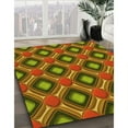 thumbnail image 2 of Ahgly Company Indoor Round Patterned Saffron Red Area Rugs, 5' Round, 2 of 6