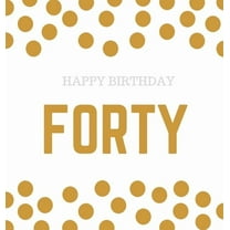 Happy 40th Birthday Guest Book (Hardcover): Happy 40th Birthday Guest book, party and birthday celebrations decor, memor, (Hardcover)