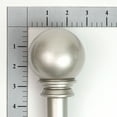 thumbnail image 2 of Lumino 1 Inch Nickel Ball, Single Curtain Rod Set, 42-120" Width, 2 of 4