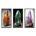 thumbnail image 2 of Designart "Carnelian Orange Spiritual Stone" Spiritual Framed Wall Art Set Of 3 - Orange Spiritual Stone Frame Gallery Set For Office Decor, 2 of 7