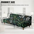 thumbnail image 7 of Xoenoiee Tropical Leaves Floral Print Stretch Armless Futon Cover Futon Slipcover Elastic Couch Cover Futon Sofa Bed Covers Furniture Protector with Elastic Bottom, Machine Washable, 7 of 7