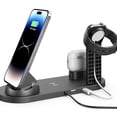 thumbnail image 6 of Wanyng 6 in 1 Wireless Charging Station 15W Fast Charging Stand for iPhone, Watch, Pods, Androids, Apple Charger Stand for Multiple Devices Black, 6 of 8