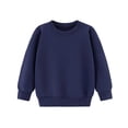 thumbnail image 7 of Resicozy Girls Casual Crewneck Sweatshirts Long Sleeve Oversized Cute Pullover Fleece Fashion Fall Tops 4-12 Years Navy 160, 7 of 7
