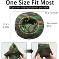 thumbnail image 5 of Camo Boonie Hat for Men Women, Military Tactical Wide Brim Bucket Hats, UPF50+ Jungle Sun Hats for Fishing Hunting Safari, 5 of 6