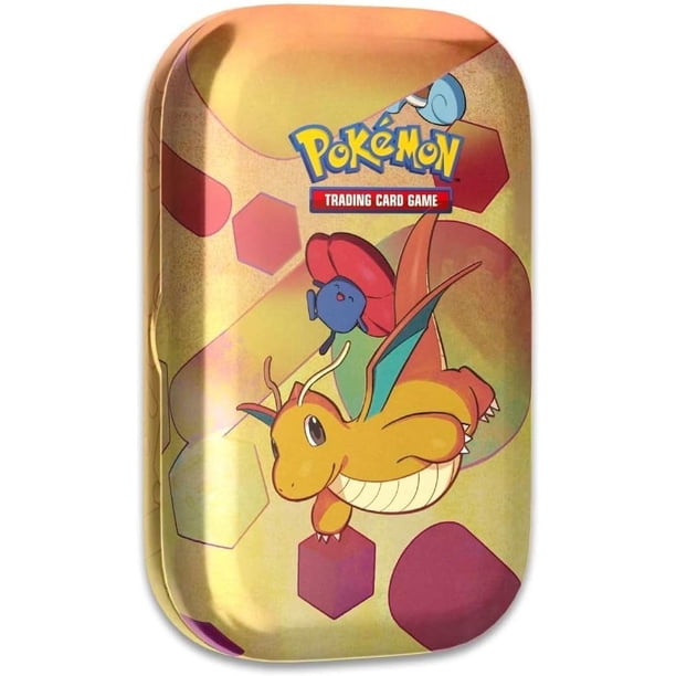 Pokemon TCG: Scarlet & Violet—151 Mini Tin – Dragonite and Vileplume (2 Booster Packs, 1 Coin & 1 Art Card)