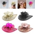 thumbnail image 1 of 4 Uds. Sombrero de malla para mujeres y niñas, elegante de s , accesorio el cabello, cóctel de , sombrero Derby Negro Beige Rojo Baoblaze sombrero tocado, 1 of 8