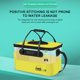 thumbnail image 5 of Cubo Pesca Con Fugas Contenedor Plegable para Peces Vivos (40 22L Amarillo), 5 of 8
