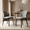 Gray, variant on DRLOVELY Upholstered Dining Chairs Set of 2, Modern Fabric Kitchen Side Chairs with Wood Legs, Beige