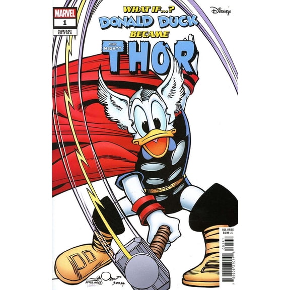 Marvel And Disney: What If ? Donald Duck Became Thor #1C VF ; Marvel Comic Book