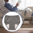 thumbnail image 2 of Soft Men Incontinence Underwear Urine for Sleeping Long Time Leakproof Reusable Driving Adult Light Grey LL, 2 of 8