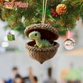 thumbnail image 5 of nTRIUQJ Forest Animal Acorn Ornaments – Cute Cartoon Animal Decorative Hanging Ornament, Cozy Forest Cone Animal Decoration, Acrylic Hanging Ornament for Christmas Tree C, 5 of 6