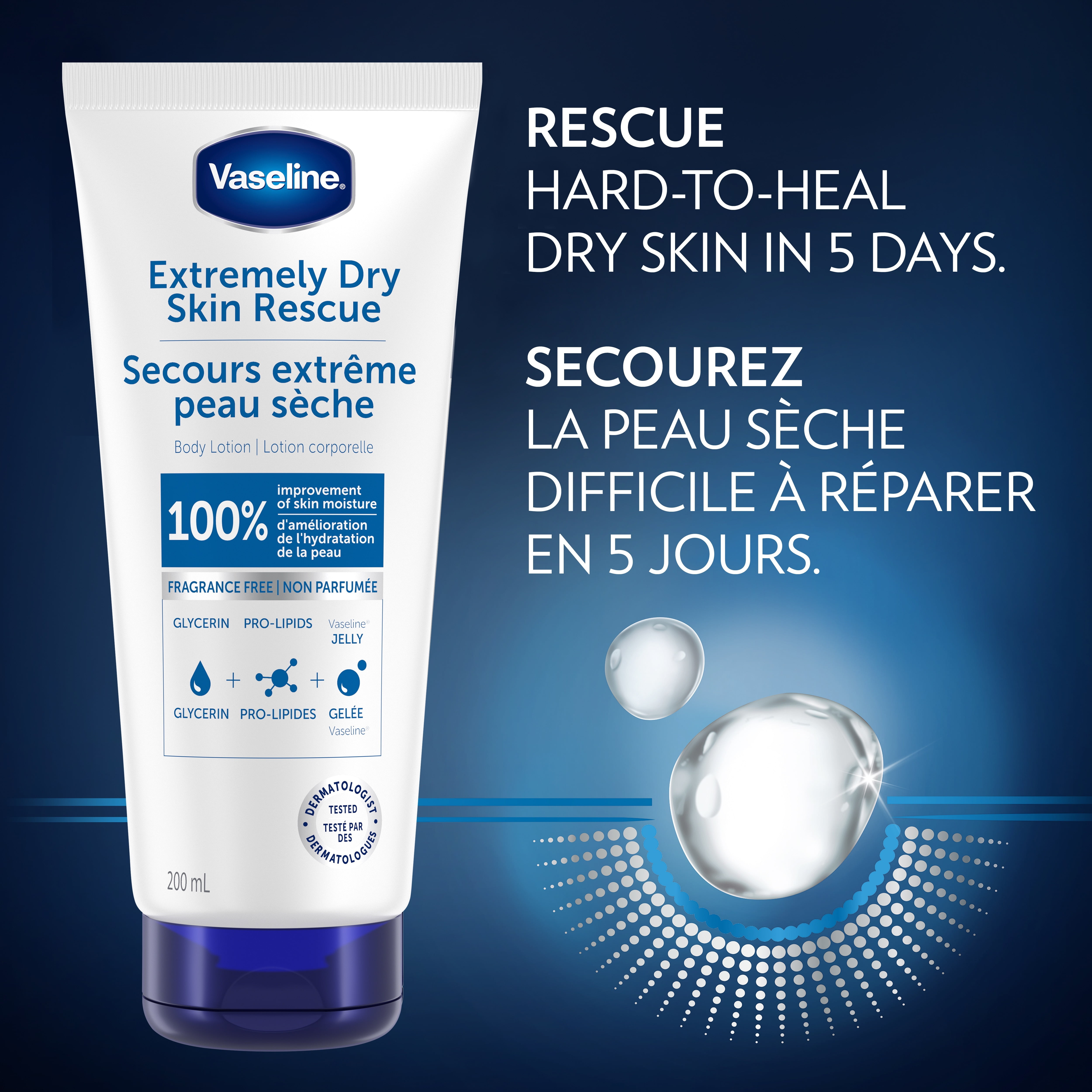 Vaseline Clinical Care Extremely Dry Skin Rescue Lotion