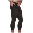 thumbnail image 4 of Hinvhai Compression Pants for Men, 2 in 1 Running Shorts Double Layer Quick ness Leggings Sport with Pocket Brown XXXL(XXXL), 4 of 8